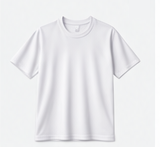 Core Tee in white, flat front view