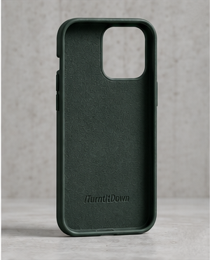 Impact Phone Case in forest, inside view